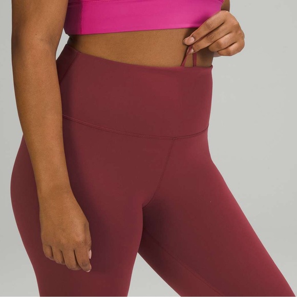 Lululemon Athletica Wunder Train High-Rise Crop 23” Leggings, Mulled Wine sz. 4 - Picture 11 of 16